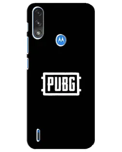 Чехол для Motorola E7 Power с картинкой «Лого BMW — металлический блеск»