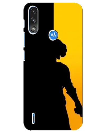 Чехол для Motorola E7 Power с картинкой «Тень воина PUBG»