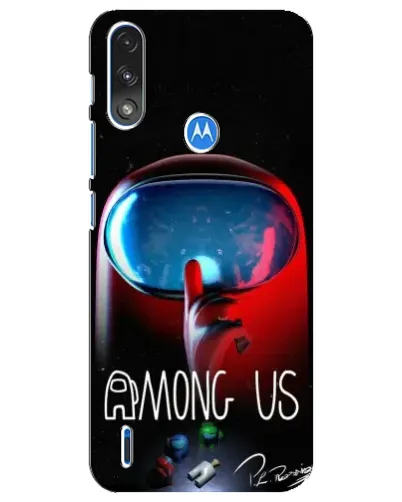 Чохол для Motorola E7 Power з картинкою «Червоний імпостер — макро» Чохол для Motorola E7 Power з картинкою «Червоний імпостер — макро»