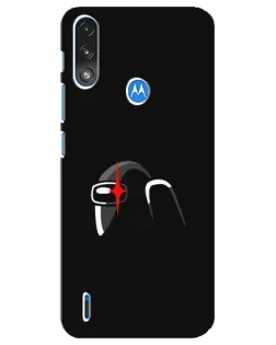 Чохол для Motorola E7 Power з картинкою «Among Us шолом»