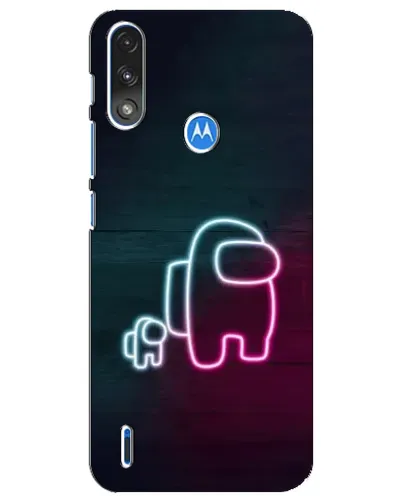 Чохол для Motorola E7 Power з картинкою «Among Us неон-арт» Чохол для Motorola E7 Power з картинкою «Among Us неон-арт»