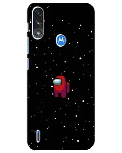 Чохол для Motorola E7 Power з картинкою «Червоний Among Us»