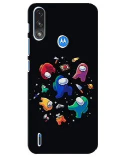Чохол для Motorola E7 Power з картинкою «Among Us космос»