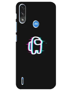 Чохол для Motorola E7 Power з картинкою «Among Us неон»
