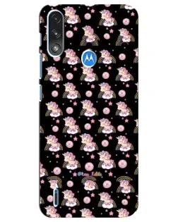 Чехол для Motorola E7 Power с картинкой «Magic Unicorn паттерн»