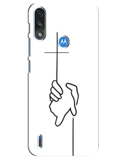 Чохол для Motorola E7 Power з картинкою «Рука тримає»