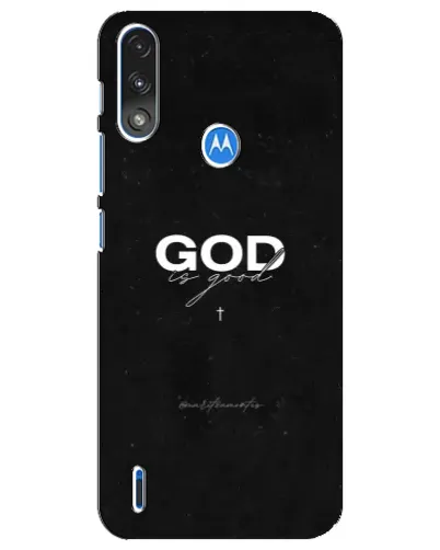 Чехол для Motorola E7 Power с картинкой «GOD — Бог над всем»
