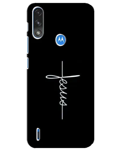 Чехол для Motorola E7 Power с картинкой «Тонкая линия веры»