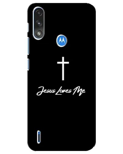 Чехол для Motorola E7 Power с картинкой «Иисус любит тебя»