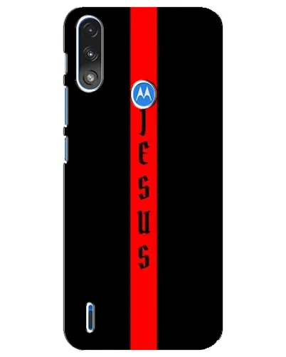 Чехол для Motorola E7 Power с картинкой «Красная линия веры»