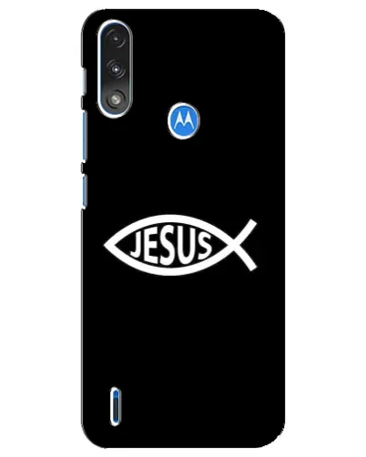 Чехол для Motorola E7 Power с картинкой «Классический Jesus»