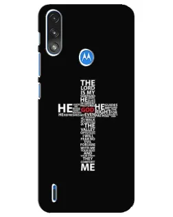Чохол для Motorola E7 Power з картинкою «Текстовий хрест»
