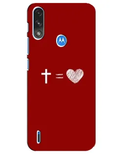 Чохол для Motorola E7 Power з картинкою «Рівняння любові»