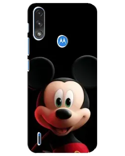 Чехол для Motorola E7 Power с картинкой «Улыбающийся Микки Маус»