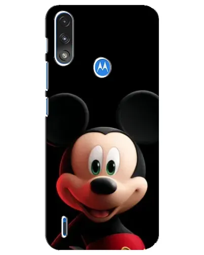 Чехол для Motorola E7 Power с картинкой «Улыбающийся Микки Маус»