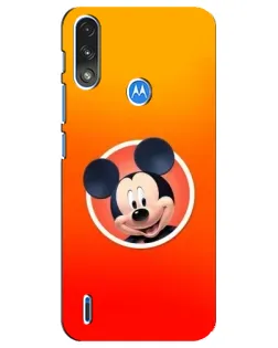 Чехол для Motorola E7 Power с картинкой «Mickey в круге»