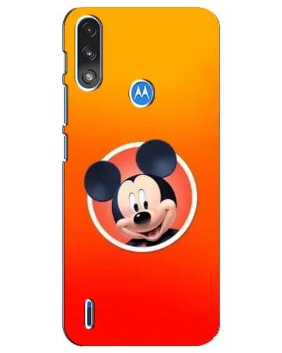Чехол для Motorola E7 Power с картинкой «Mickey в круге»