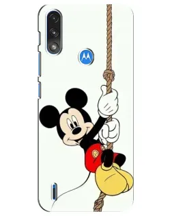 Чехол для Motorola E7 Power с картинкой «Mickey на канате»