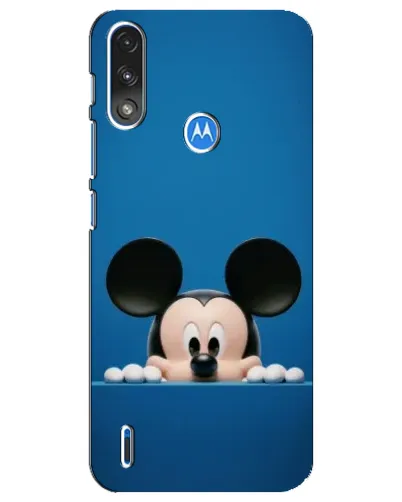 Чехол для Motorola E7 Power с картинкой «Микки выглядывает»