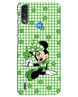Чехол для Motorola E7 Power с картинкой «Mickey в клетку»