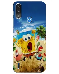 Чехол для Motorola E7 Power с картинкой «Развлечения на пляже»