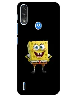 Чехол для Motorola E7 Power с картинкой «Классический Губка Боб»
