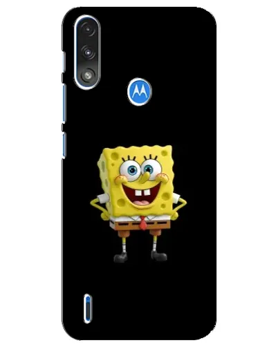 Чехол для Motorola E7 Power с картинкой «Классический Губка Боб»