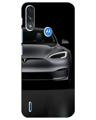 Чехол для Motorola E7 Power с картинкой «Tesla Model S Look»