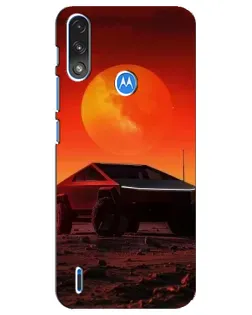 Чехол для Motorola E7 Power с картинкой «Cybertruck на Марсе» Чехол для Motorola E7 Power с картинкой «Cybertruck на Марсе»