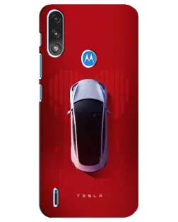 Чехол для Motorola E7 Power с картинкой «Tesla Top View» Чехол для Motorola E7 Power с картинкой «Tesla Top View»