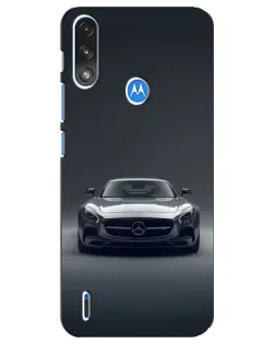 Чохол для Motorola E7 Power з картинкою «Mercedes на чорному»