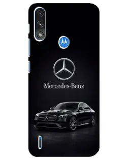 Чохол для Motorola E7 Power з картинкою «Mercedes — решітка радіатора»