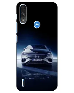 Чохол для Motorola E7 Power з картинкою «Нічний Mercedes EQ»
