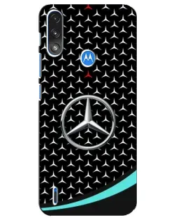Чохол для Motorola E7 Power з картинкою «Mercedes — бірюзовий акцент»