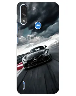 Чохол для Motorola E7 Power з картинкою «Гоночний Mercedes AMG»