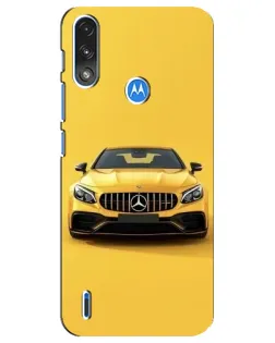 Чохол для Motorola E7 Power з картинкою «Жовтий Mercedes GT»