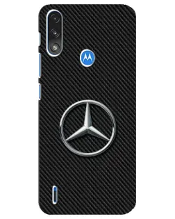 Чехол для Motorola E7 Power с картинкой «Карбоновый Mercedes стиль»