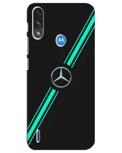 Чехол для Motorola E7 Power с картинкой «Спортивные линии Mercedes»