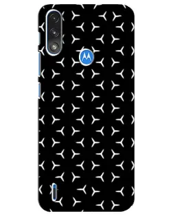 Чехол для Motorola E7 Power с картинкой «Mercedes паттерн звезд»
