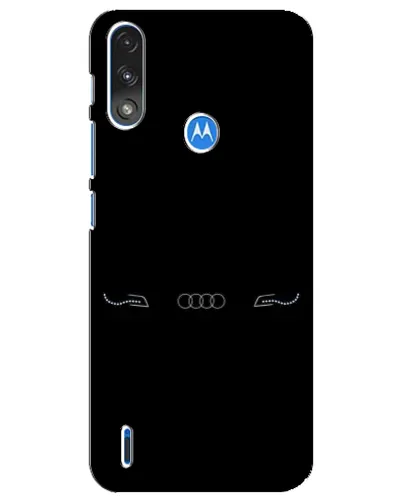 Чехол для Motorola E7 Power с картинкой «Audi — световой подпись»