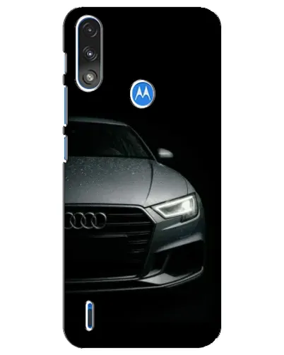 Чехол для Motorola E7 Power с картинкой «Audi — детализация кузова»
