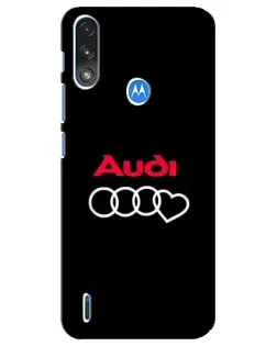 Чехол для Motorola E7 Power с картинкой «Логотип Audi Heart» Чехол для Motorola E7 Power с картинкой «Логотип Audi Heart»