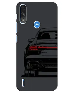 Чехол для Motorola E7 Power с картинкой «Задняя часть Audi — арт»