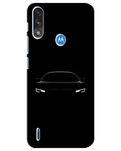 Чехол для Motorola E7 Power с картинкой «Взгляд Audi в темноте»