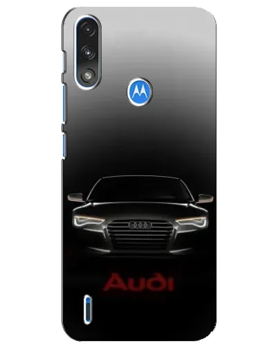 Чехол для Motorola E7 Power с картинкой «Audi — градиентный контур»