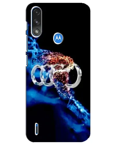 Чехол для Motorola E7 Power с картинкой «Энергия лого Audi»