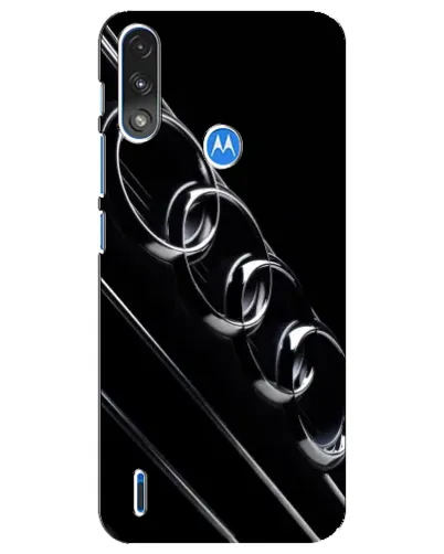 Чехол для Motorola E7 Power с картинкой «Audi — абстрактные кольца»