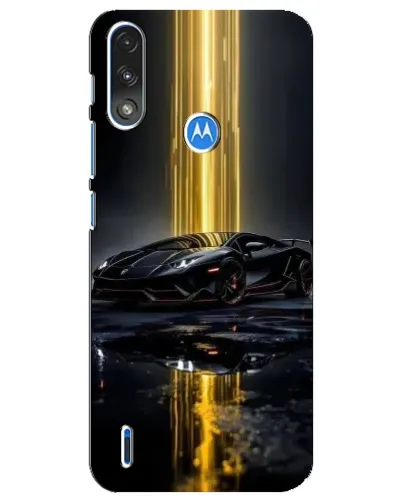 Чохол для Motorola E7 Power з картинкою «Нічний Lamborghini драйв»
