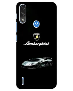Чохол для Motorola E7 Power з картинкою «Логотип Lamborghini класика»