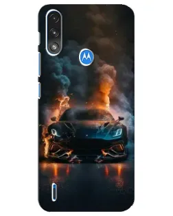Чохол для Motorola E7 Power з картинкою «Lamborghini димна естетика»